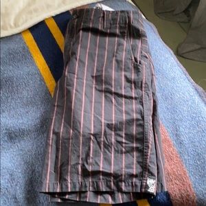 Cotton Striped  Bermuda Shorts Size 34